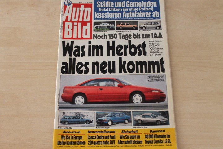 Deckblatt Auto Bild (16/1989)